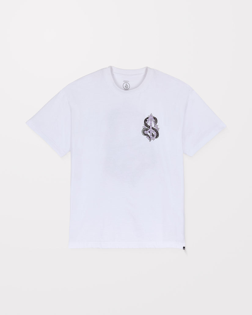 T-Shirt Snake Peace - White