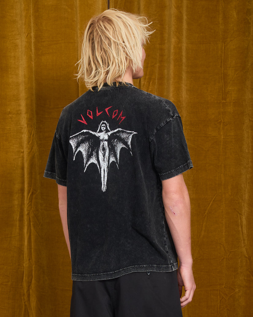 T-shirt Wrong Angel - Light Acid Black