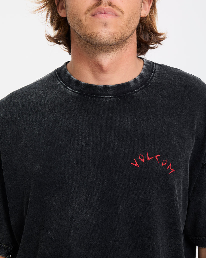 T-shirt Wrong Angel - Light Acid Black