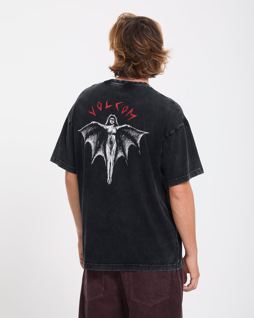T-shirt Wrong Angel - Light Acid Black