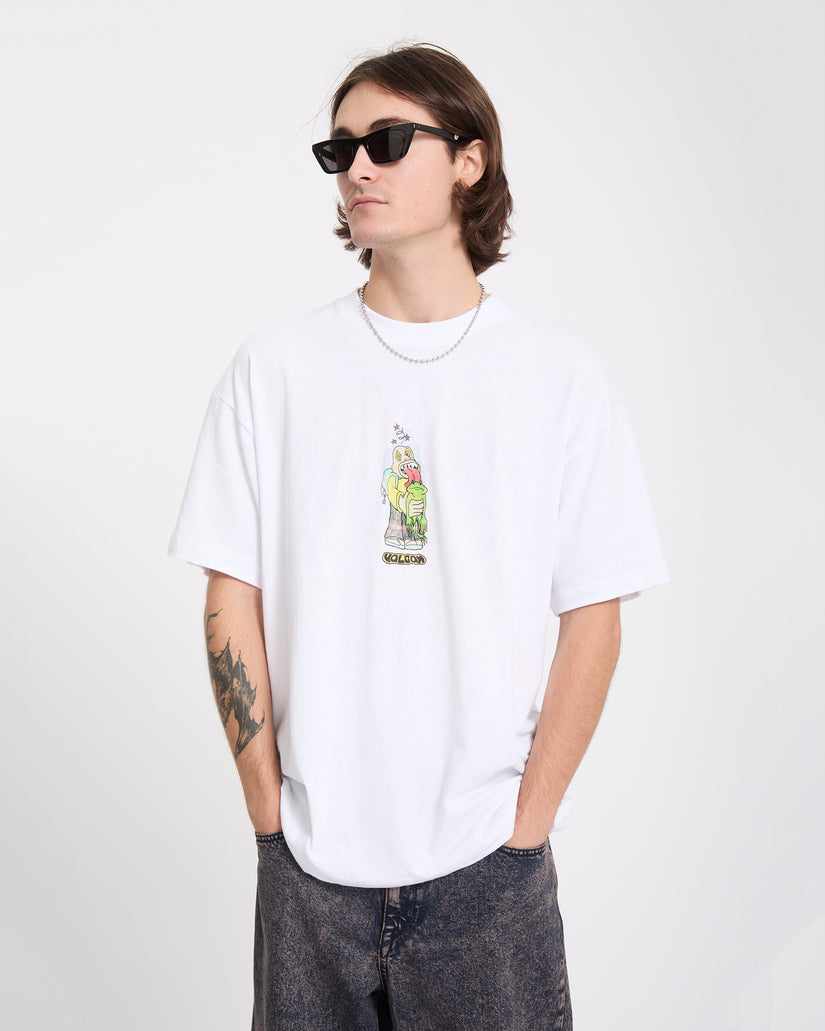 T-shirt Acid Frog - White
