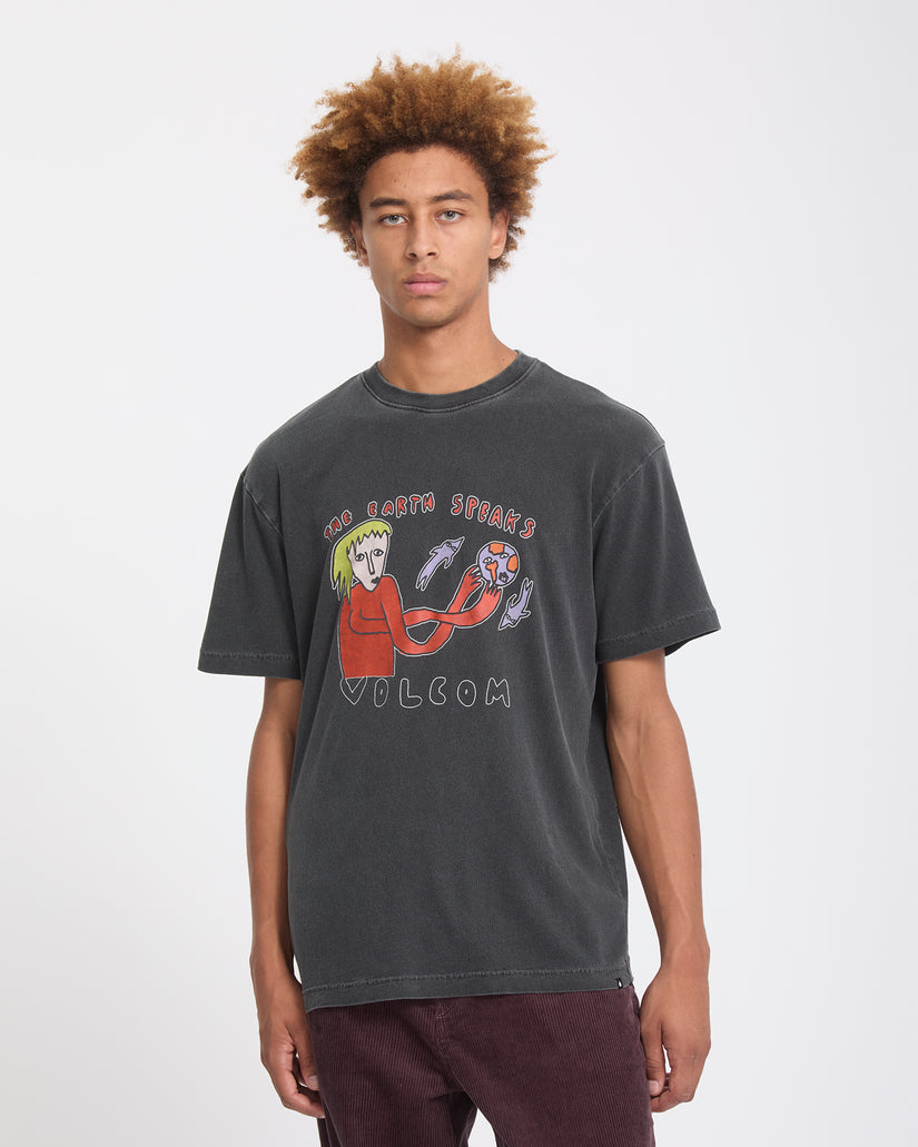 T-shirt Earth Speaks - Black