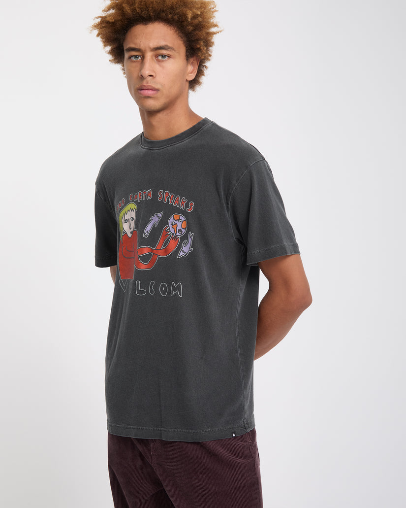 T-shirt Earth Speaks - Black