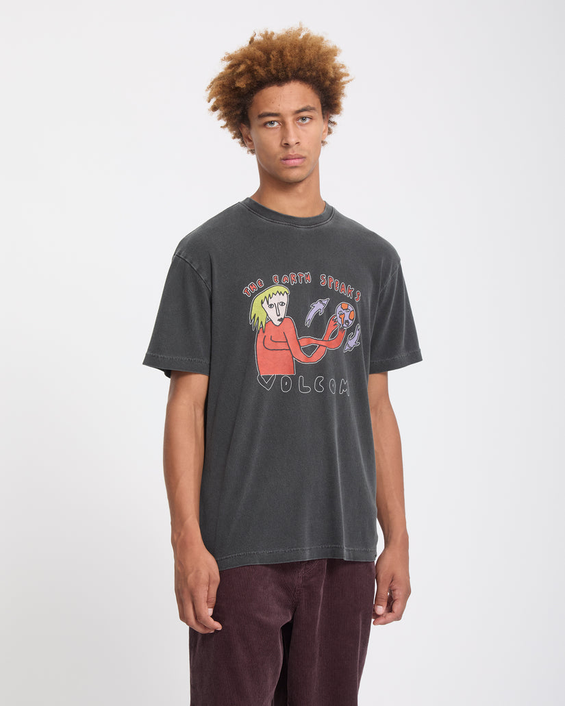 T-shirt Earth Speaks - Black