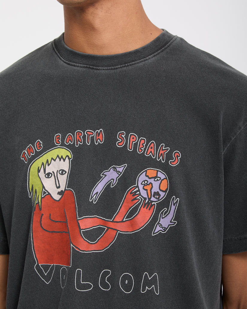 T-shirt Earth Speaks - Black