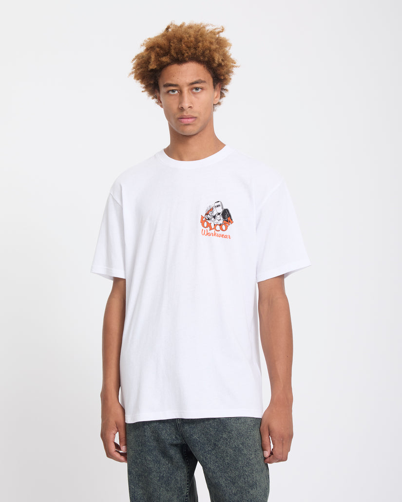 T-shirt Always Grinding - White