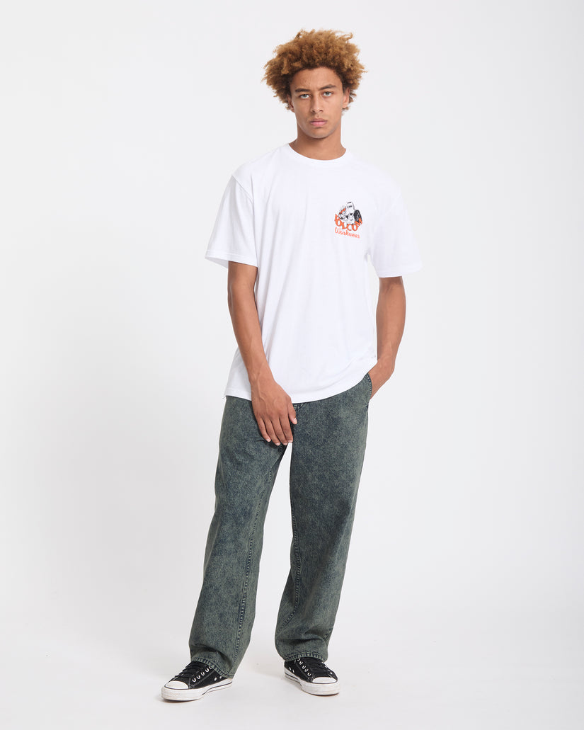 T-shirt Always Grinding - White