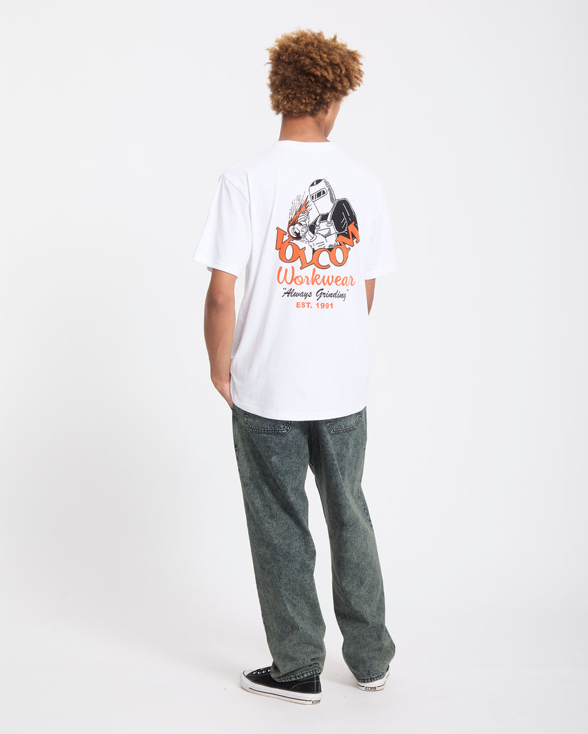 T-shirt Always Grinding - White