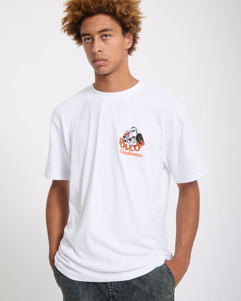 T-shirt Always Grinding - White