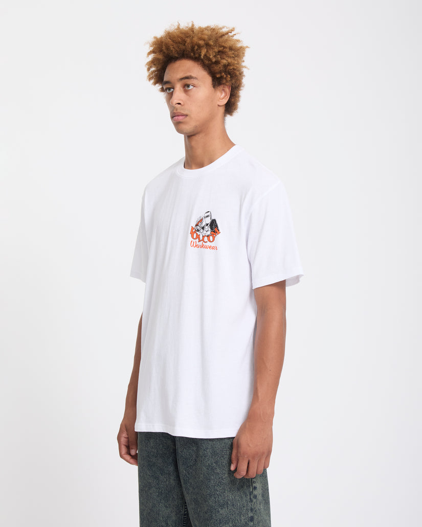 T-shirt Always Grinding - White