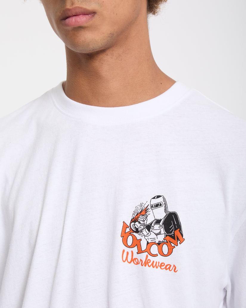 T-shirt Always Grinding - White