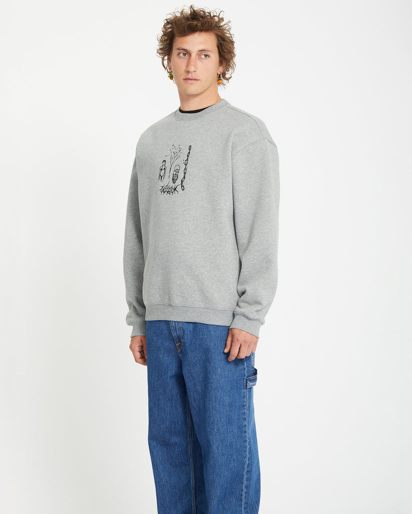 Sweatshirt Noder - HEATHER GREY