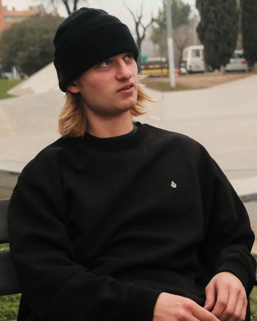 Sweatshirt Single Stone - BLACK