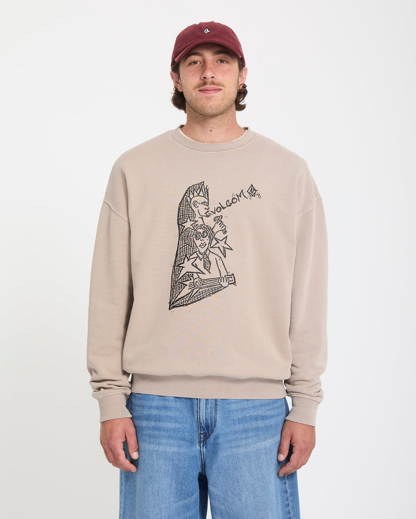 Sweatshirt Issam Auptel - Bark Brown