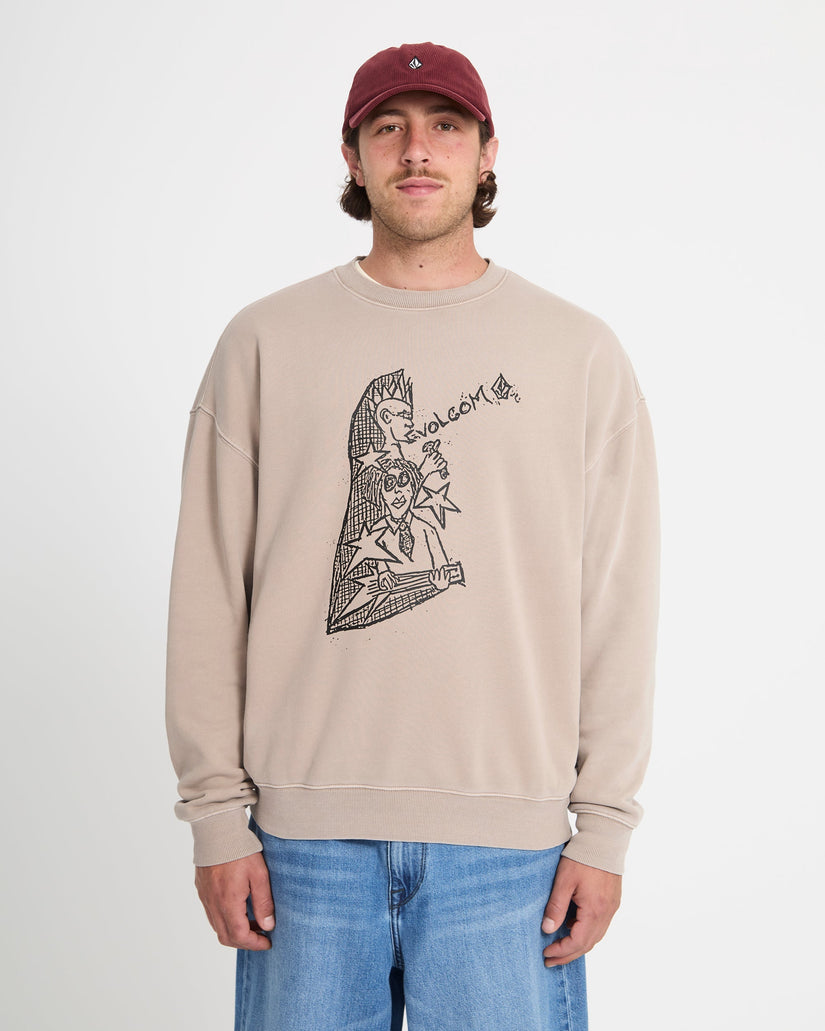 Sweatshirt Issam Auptel - Bark Brown