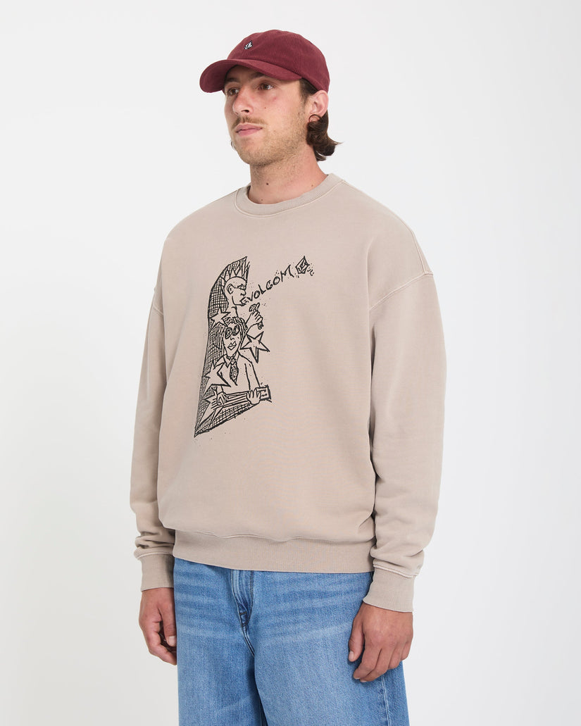 Sweatshirt Issam Auptel - Bark Brown