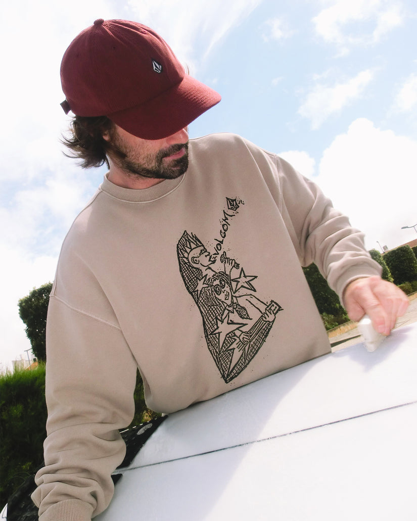 Sweatshirt Issam Auptel - Bark Brown