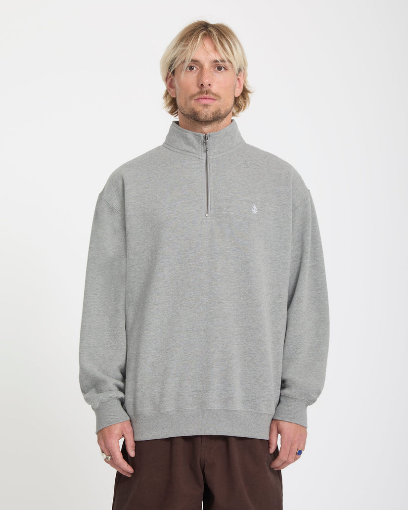 Sweatshirt zippé Single Stone - Heather Grey