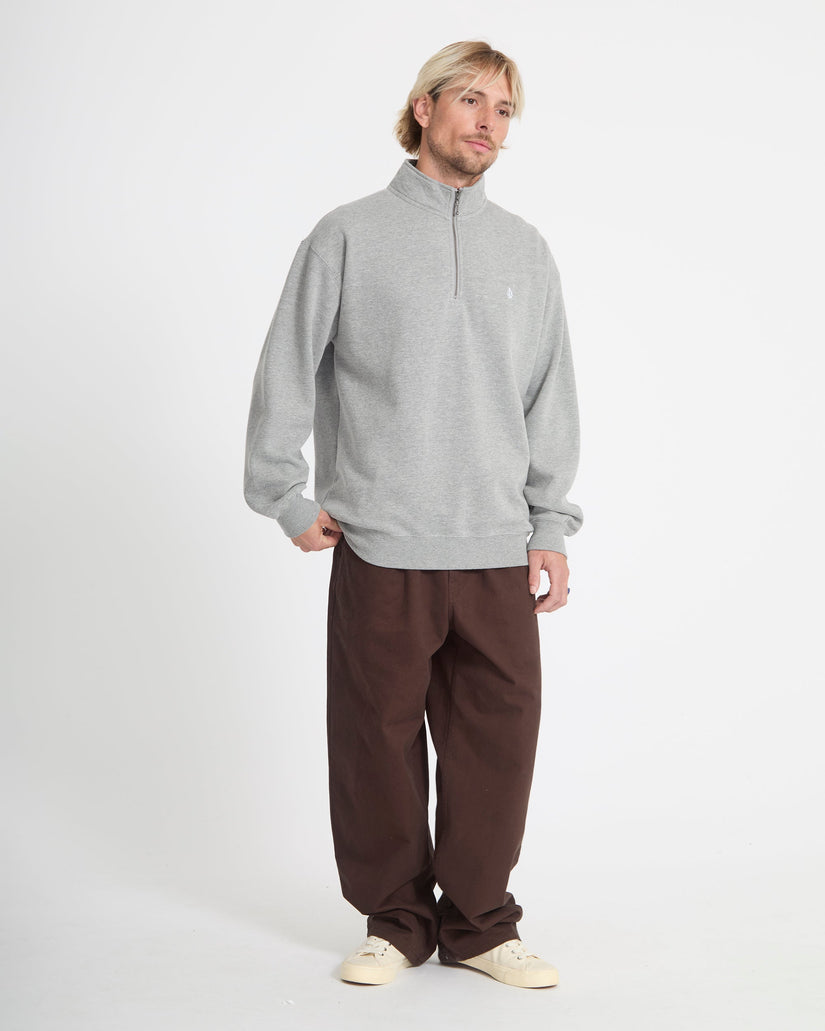 Sweatshirt zippé Single Stone - Heather Grey