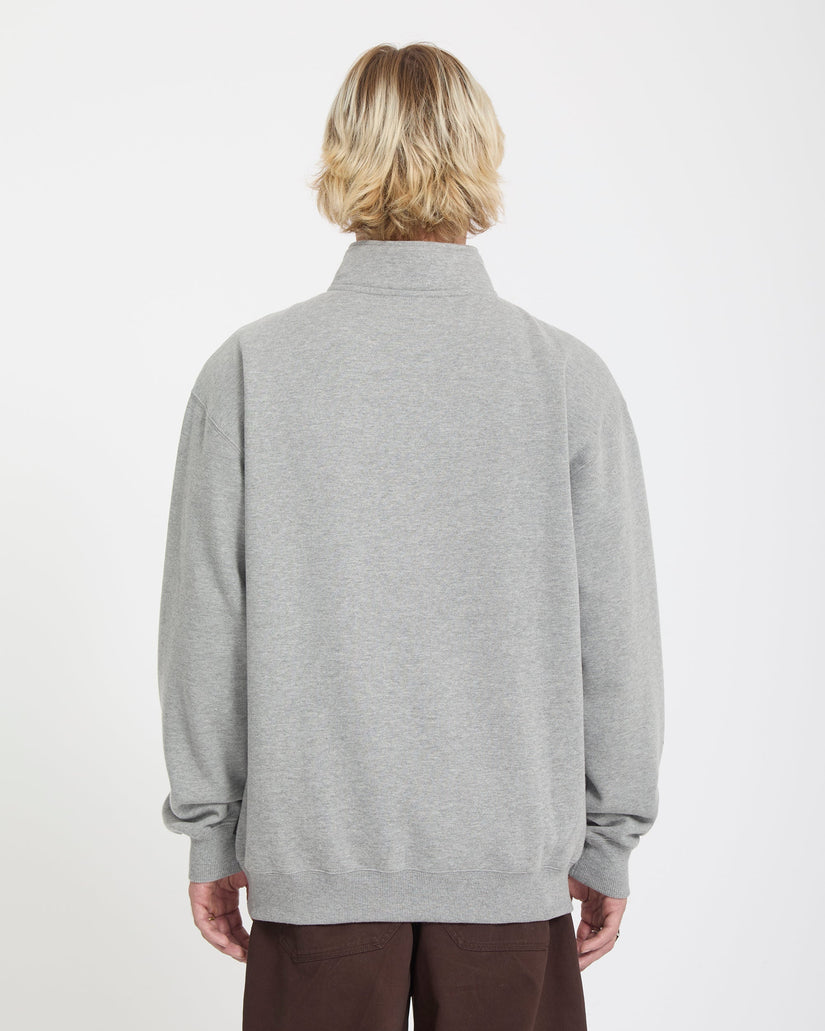 Sweatshirt zippé Single Stone - Heather Grey