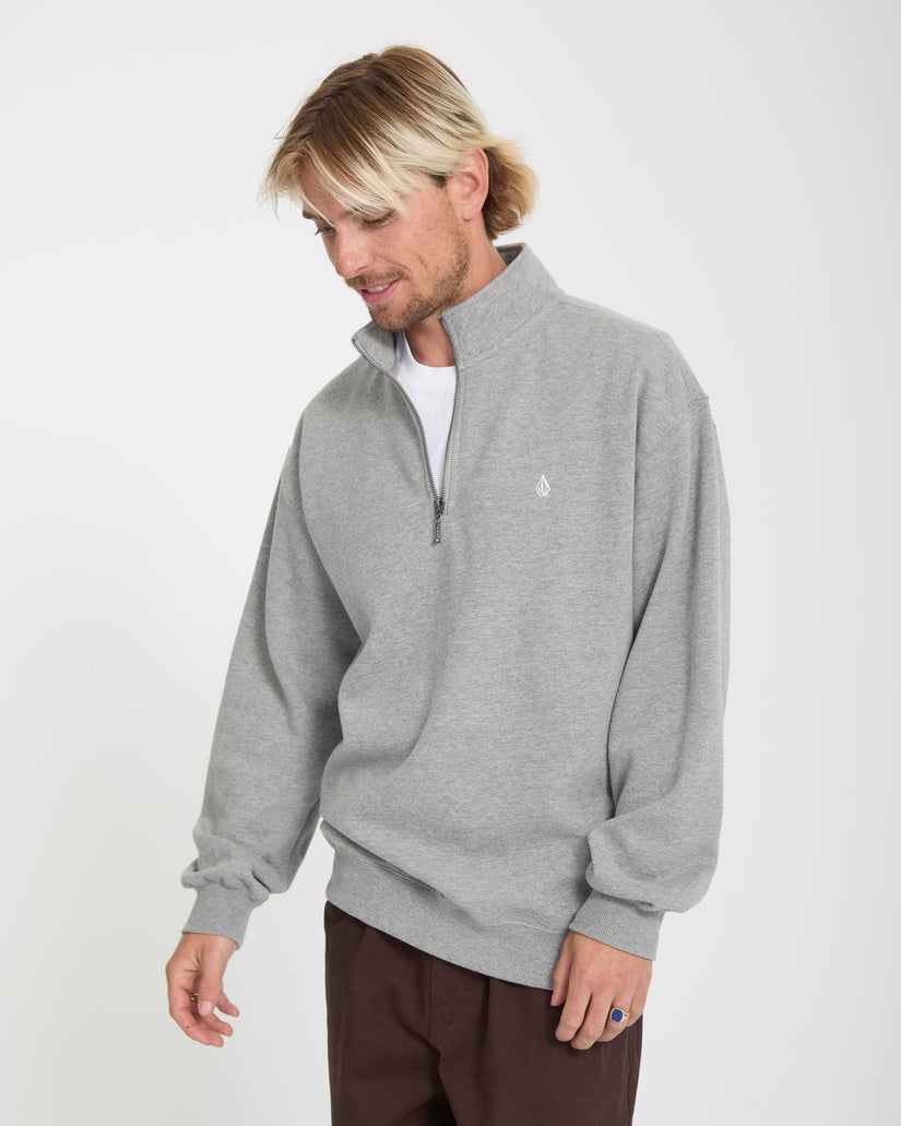 Sweatshirt zippé Single Stone - Heather Grey