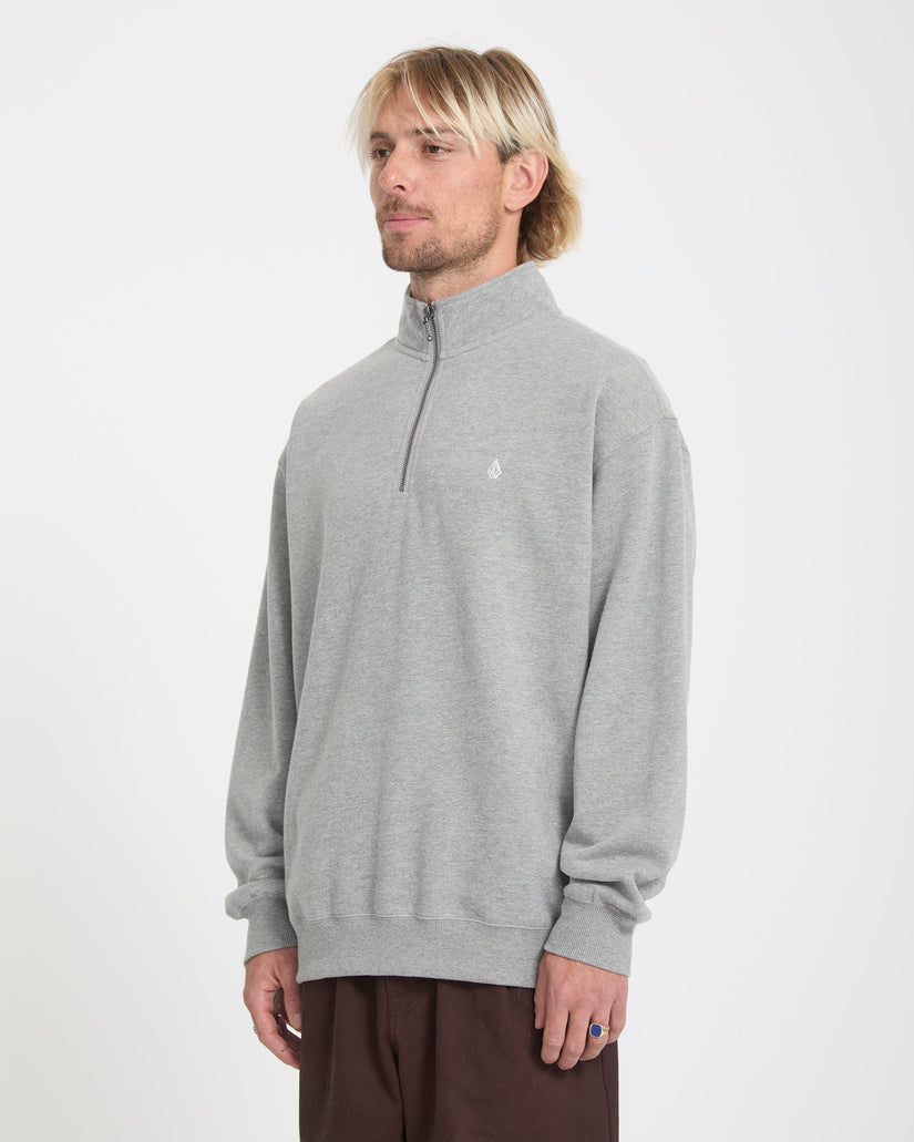 Sweatshirt zippé Single Stone - Heather Grey