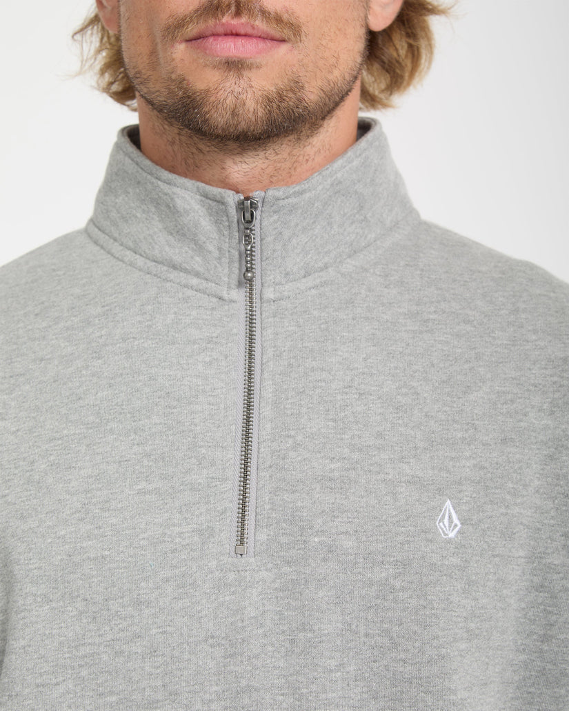 Sweatshirt zippé Single Stone - Heather Grey