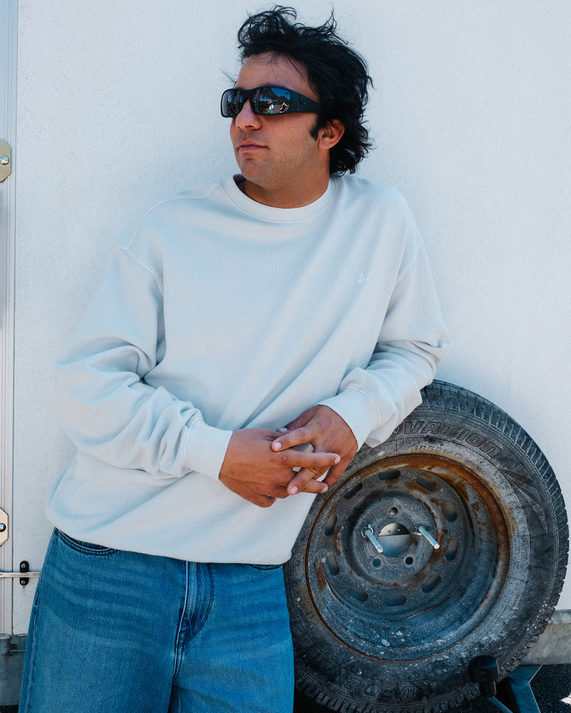 Sweatshirt Single Stone - Light Blue Acid
