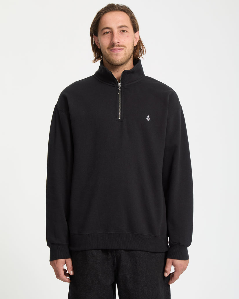 Sweatshirt Zippé Single Stone - Black