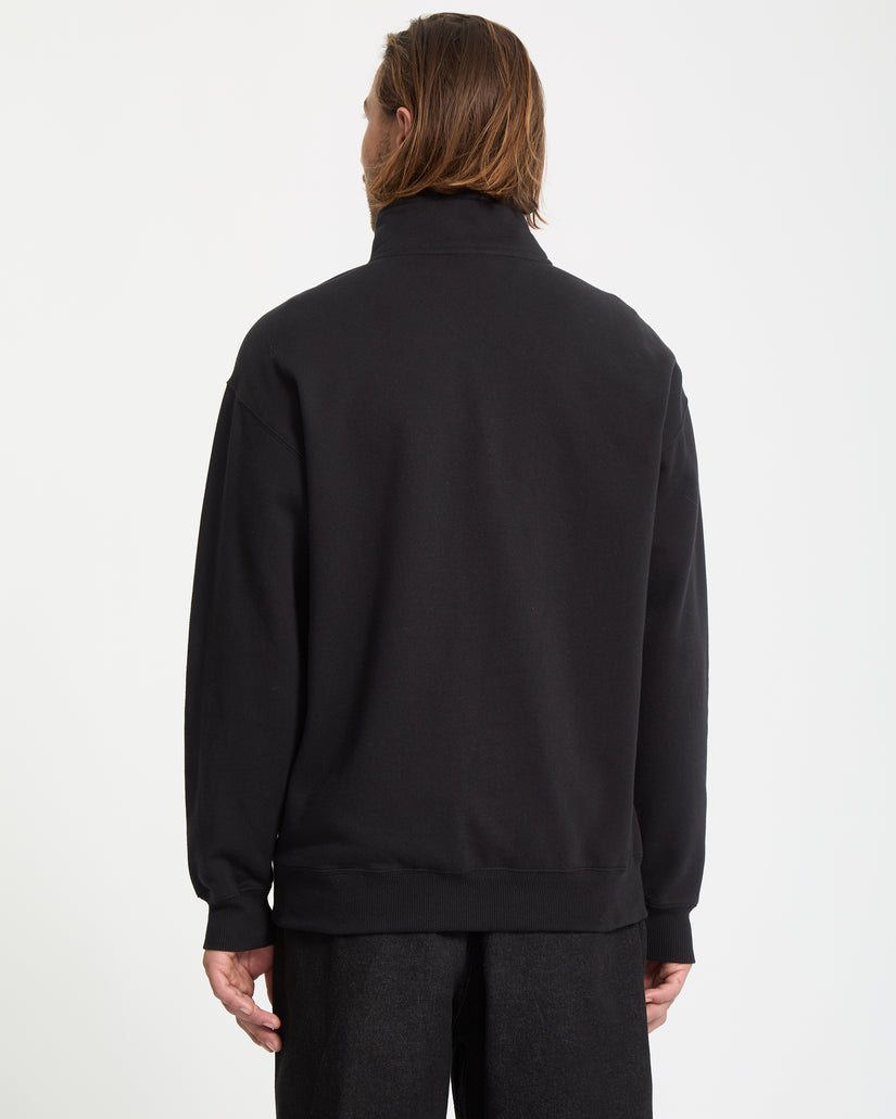 Sweatshirt Zippé Single Stone - Black