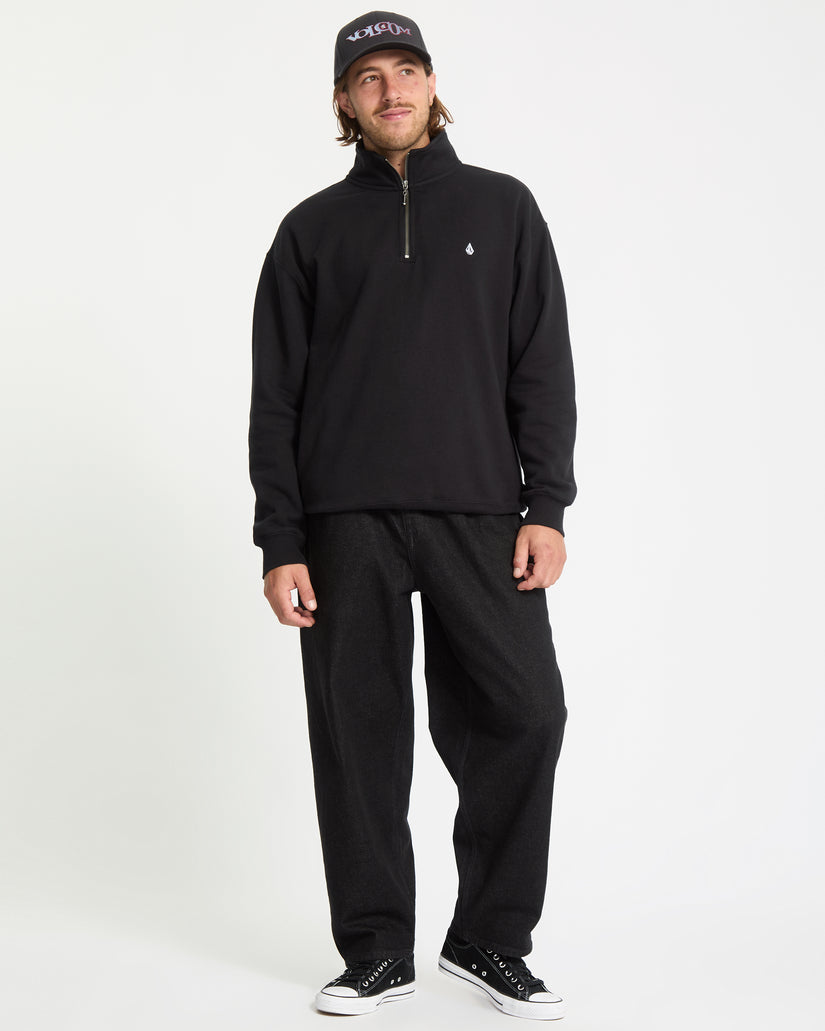 Sweatshirt Zippé Single Stone - Black