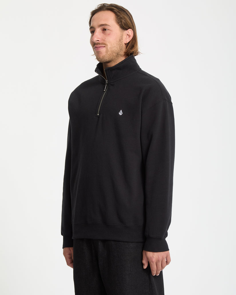 Sweatshirt Zippé Single Stone - Black