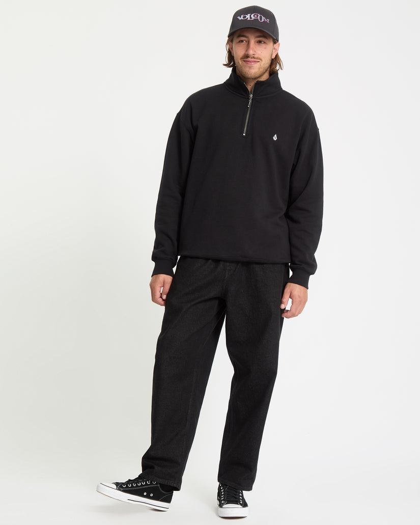 Sweatshirt Zippé Single Stone - Black