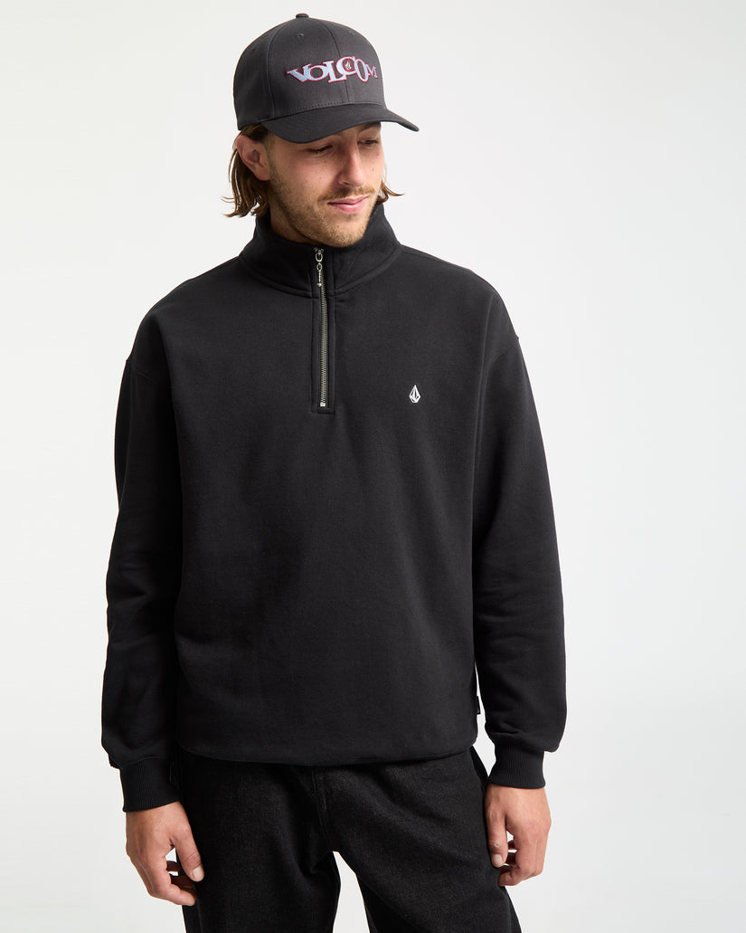 Sweatshirt Zippé Single Stone - Black