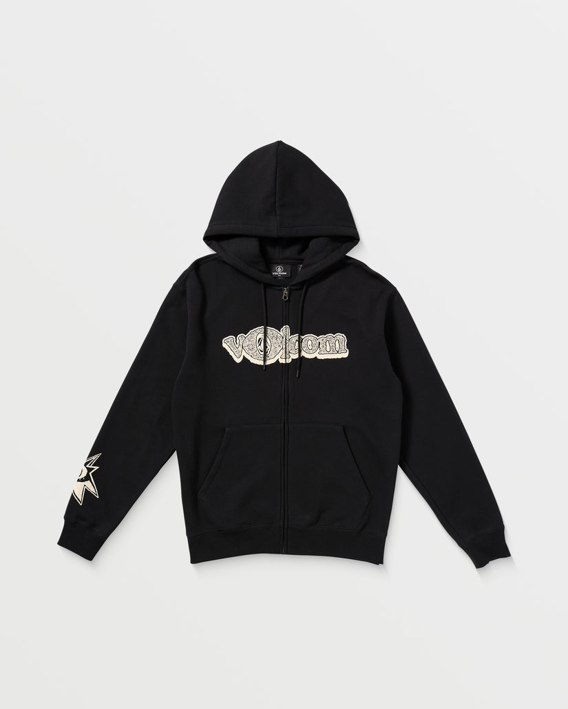 Sweat à Capuche Zippé Volcom Ent - BLACK