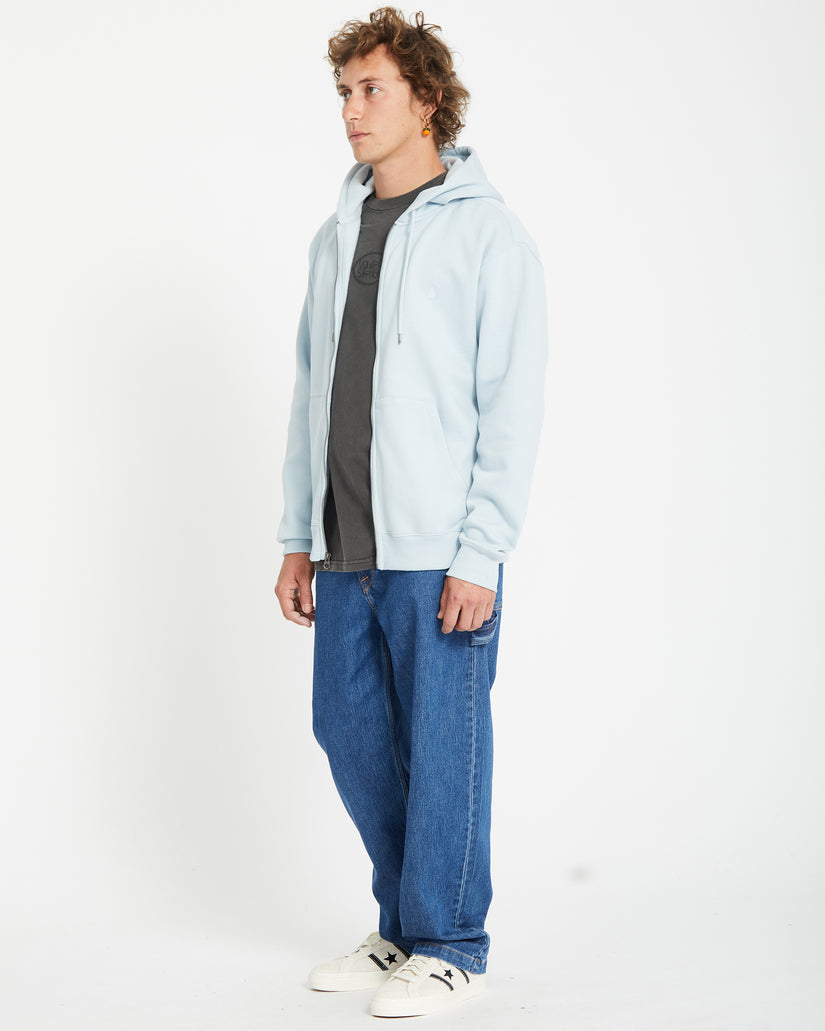 Sweat à Capuche Zippé Single Stone - CAROLINA BLUE