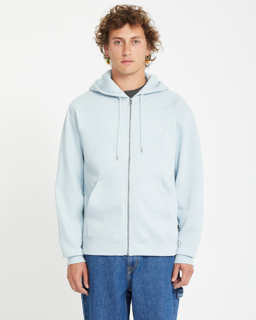 Sweat à Capuche Zippé Single Stone - CAROLINA BLUE