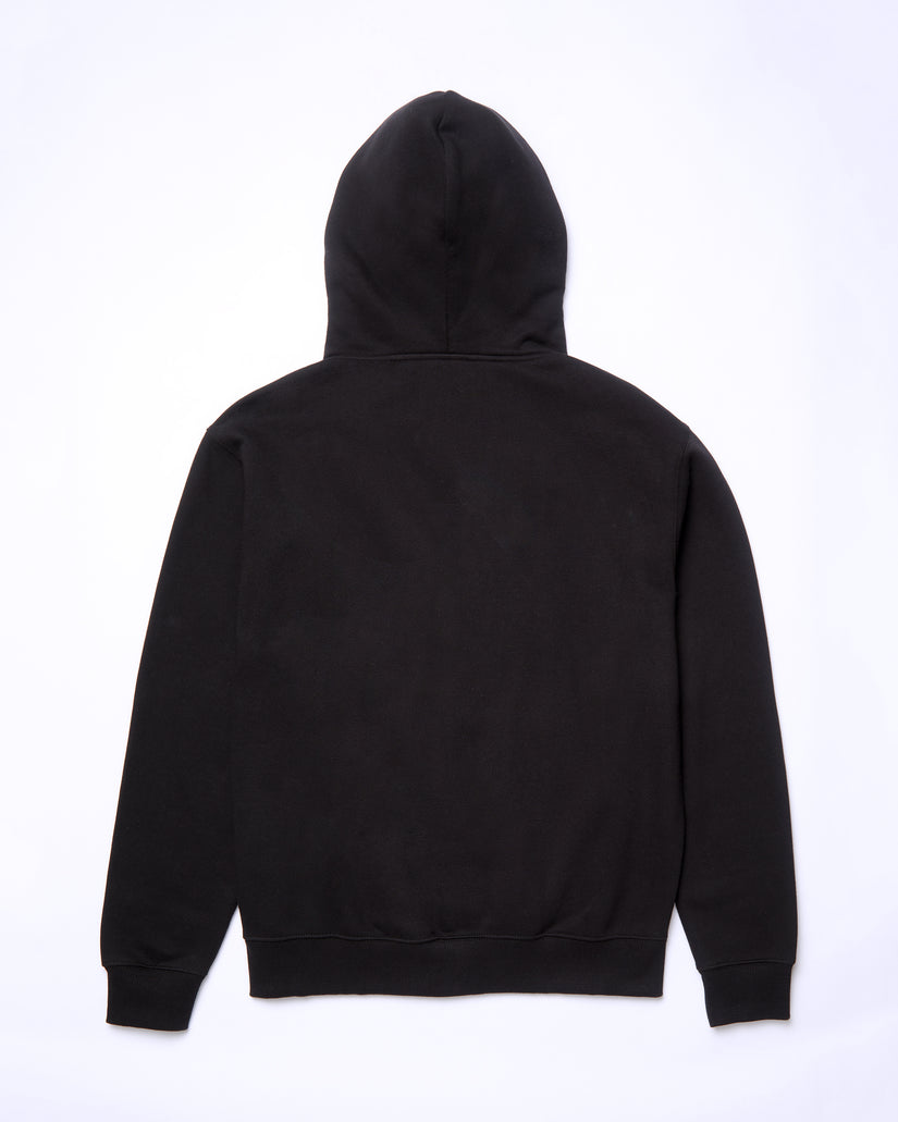 Sweat à Capuche Zippé Watanite - BLACK