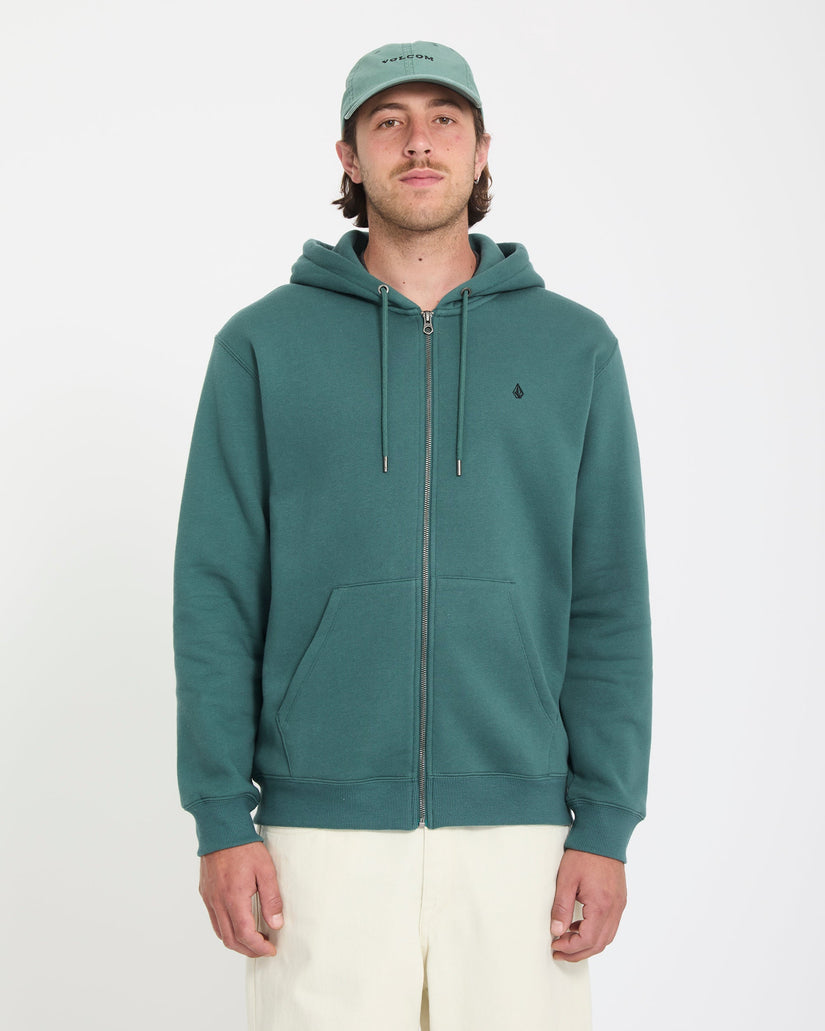 Sweat à capuche zippé Single Stone - Rifle Green