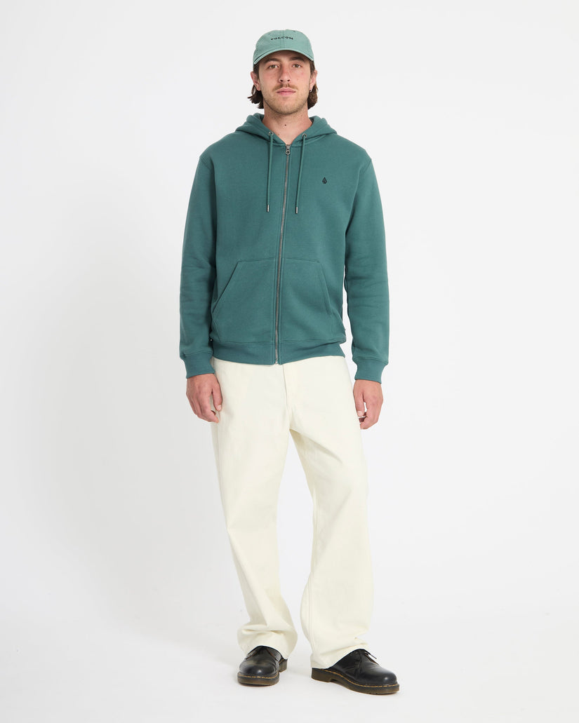 Sweat à capuche zippé Single Stone - Rifle Green