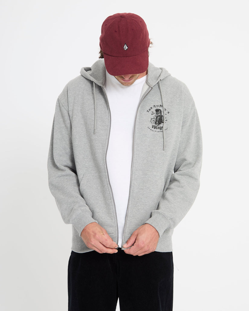 Sweat à capuche zippé Catastrophy - Heather Grey
