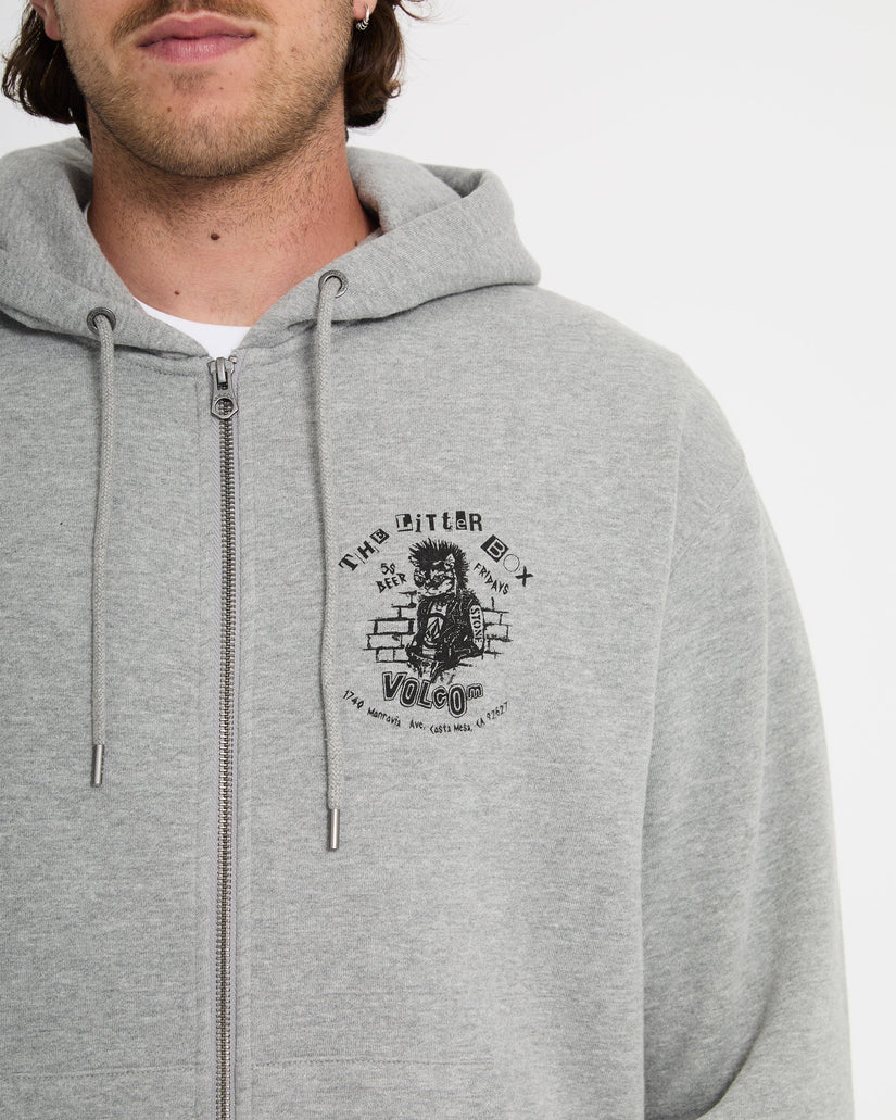 Sweat à capuche zippé Catastrophy - Heather Grey