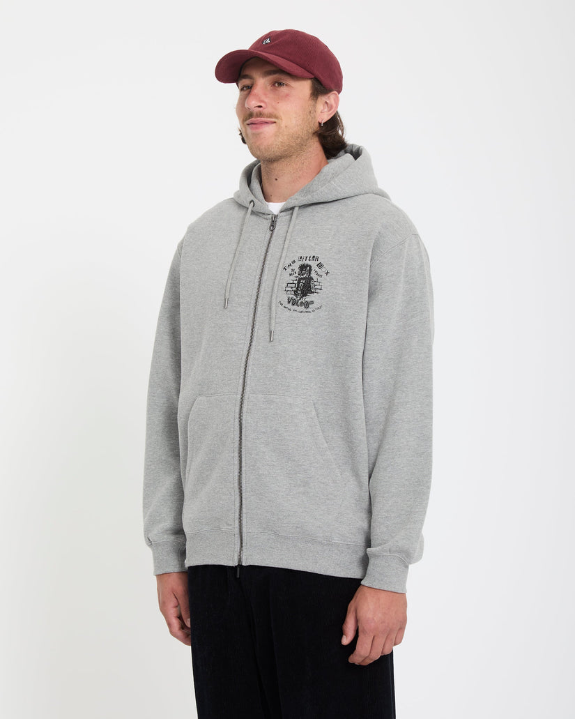Sweat à capuche zippé Catastrophy - Heather Grey