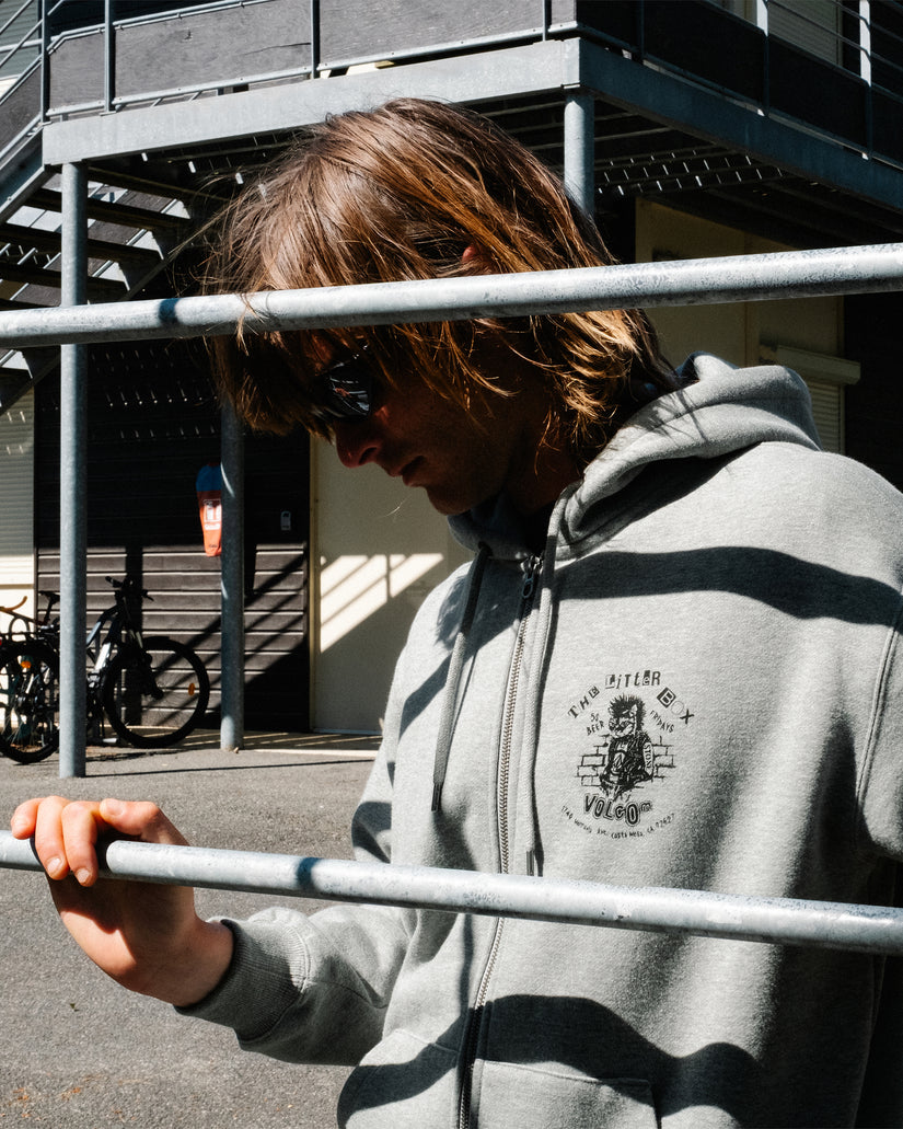 Sweat à capuche zippé Catastrophy - Heather Grey