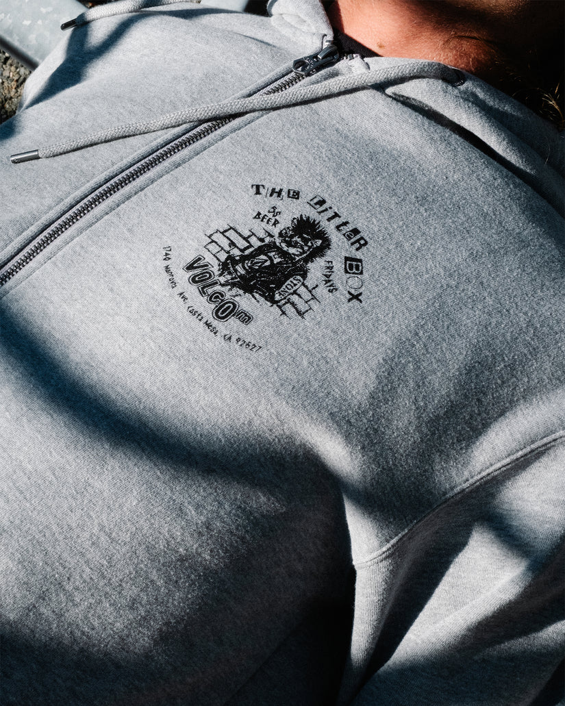 Sweat à capuche zippé Catastrophy - Heather Grey