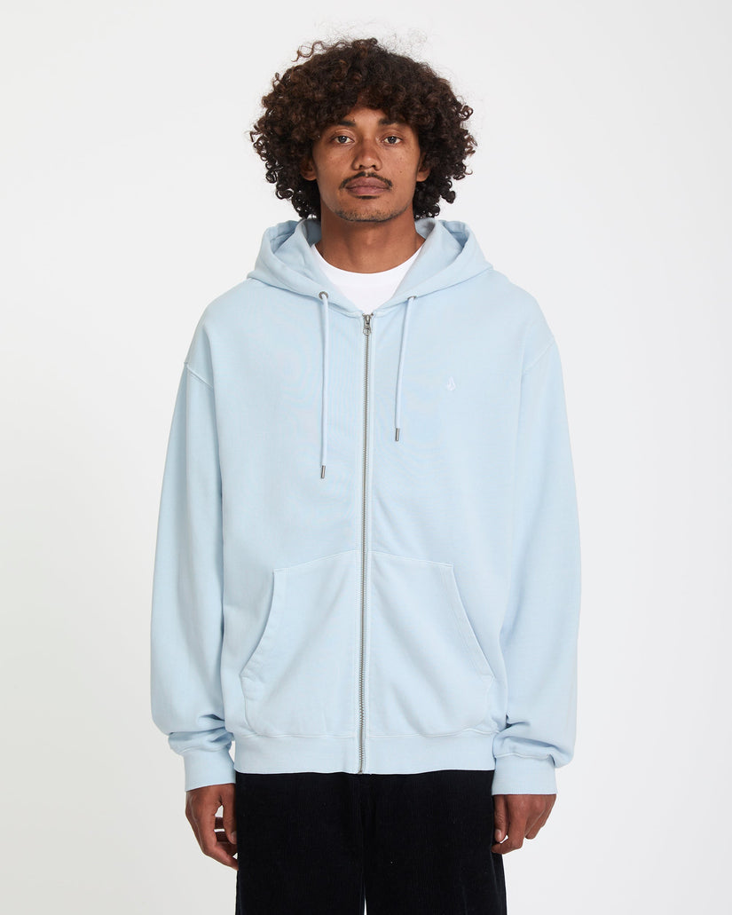 Sweat à capuche zippé Single Stone - Light Blue Acid