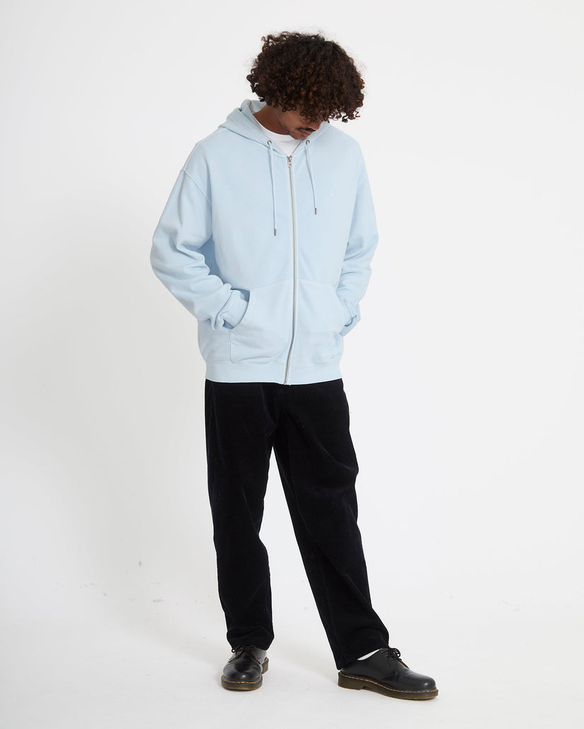Sweat à capuche zippé Single Stone - Light Blue Acid