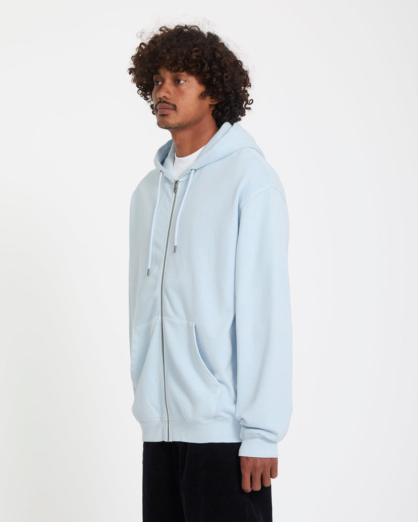 Sweat à capuche zippé Single Stone - Light Blue Acid