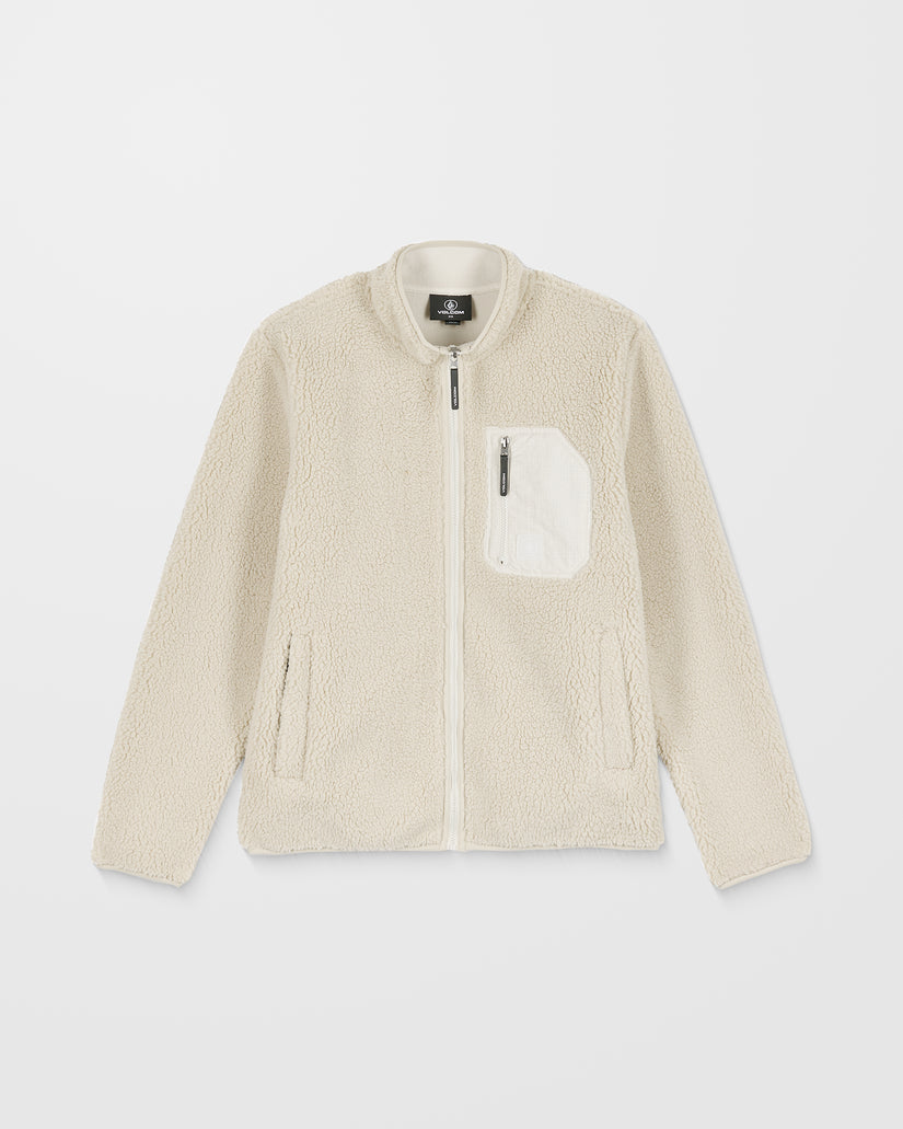 Sweat Sherpa Zippé Muzzer Fuzzar - Stone