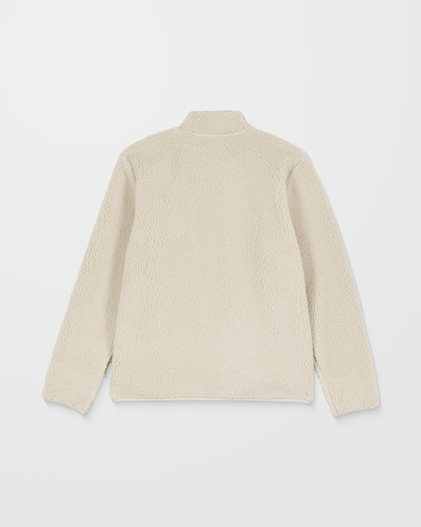 Sweat Sherpa Zippé Muzzer Fuzzar - Stone